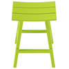 Florence Outdoor 29" HDPE Plastic Saddle Seat Barstool Lime (Set of 2)
