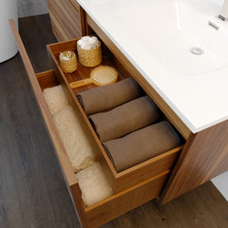Element Raffin&eacute; Collection in Walnut Natural - Bathroom Vanities And Sink Consoles
