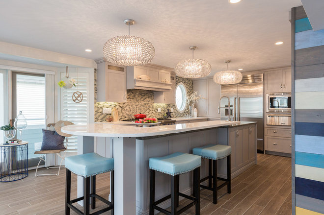 Beach Style Kitchen by New England Design Elements