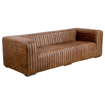 Castle Sofa Open Road Brown Leather