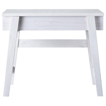 Furniture of America Kelli Modern Wood Lift-Top Console Table in White Oak