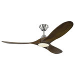 Monte Carlo Fans - Monte Carlo Fans 3MAVR52BSKOAD Maverick II - 52" Ceiling Fan with Light Kit - Maverick II 52" Ceiling Fan Brushed Steel Dark Walnut Blade OpaThe popular Maverick ceiling fan by Monte Carlo is now available with an integrated LED light. This advanced LED technology is carefully designed and selected to consist of the highest quality LED chipsets for superior performance and reliability. With a sleek modern silhouette, a DC motor and super energy-efficiency, the Maverick LED ceiling fan from Monte Carlo features softly rounded blades and elegantly simple housing. Maverick LED is available in 52, 60 and 70 inch blade sweep and a 3-blade design that delivers a distinct profile and incredible airflow for living rooms, great rooms or outdoor covered areas. It includes a hand-held remote with six speeds and reverse. All versions feature beautiful hand-carved, balsa wood blades. ENERGY STAR qualified. Maverick fans are damp-rated.-?Featured in the decorative Maverick II LED collection1 Array Integrated 18 watt light bulbFixture is supplied with 1 light bulbIncludes a green, energy-efficient DC motorSpecialty carved wood blades includedENERGY STAR-? QualifiedThis advanced LED technology is carefully designed and selected to consist of the highest quality LED chipsets for superior performance and reliability.Remote included for easy operationcUL listed for damp locationsA great choice for your do-it-yourself project.300011009025000 HoursCanopy Included: yesShade Included: yesCanopy Diameter: 6.40Rod Length(s): 6 x 0.5Brushed Steel Finish with Dark Walnut Blade Finish with Opal Etched GlassThe popular Maverick ceiling fan by Monte Carlo is now available with an integrated LED light. This advanced LED technology is carefully designed and selected to consist of the highest quality LED chipsets for superior performance and reliability. With a sleek modern silhouette, a DC motor and super energy-efficiency, the Maverick LED ceiling fan from Monte Carlo features softly rounded blades and elegantly simple housing. Maverick LED is available in 52, 60 and 70 inch blade sweep and a 3-blade design that delivers a distinct profile and incredible airflow for living rooms, great rooms or outdoor covered areas. It includes a hand-held remote with six speeds and reverse. All versions feature beautiful hand-carved, balsa wood blades. ENERGY STAR qualified. Maverick fans are damp-rated.-? Featured in the decorative Maverick II LED collection 1 Array Integrated 18 watt light bulb Fixture is supplied with 1 light bulb Includes a green, energy-efficient DC motor Specialty carved wood blades included ENERGY STAR-? Qualified This advanced LED technology is carefully designed and selected to consist of the highest quality LED chipsets for superior performance and reliability. Remote included for easy operation cUL listed for damp locations A great choice for your do-it-yourself project. 30001100 / 90 / 25000 Hours / Canopy Included: yes / Shade Included: yes / Canopy Diameter: 6.40 / Rod Length(s): 6 x 0.5. *Number of Bulbs: 1 *Wattage: 18W * BulbType: LED Array *Bulb Included: Yes *UL Approved: Yes