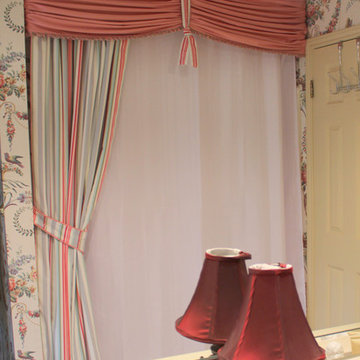 Older style...Fresh and updated drapery and valances