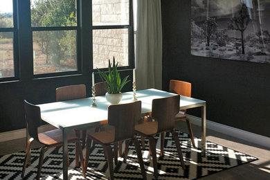 Example of a trendy dining room design in Austin