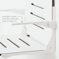 Seachrome Comfort Plus Shower Seat, White Frame and Pads