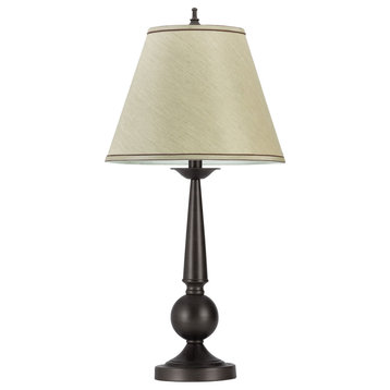 Ochanko Cone shade Table Lamps Bronze and Beige, Set of 2