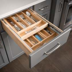 Two-Tier Cutlery Drawer - Kitchen Drawer Organizers