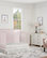 Dream On Me Ashton Full Panel Convertible 5-in-1 Crib, Blush Pink