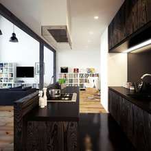 Black wood Cabinet
