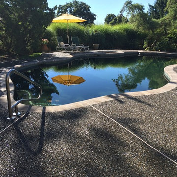 Reflective pool surface