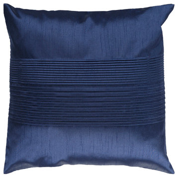 Solid Pleated Pillow Cover 18x18x0.25