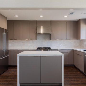 Saying goodbye to old cabinets and hello to a brand new kitchen.