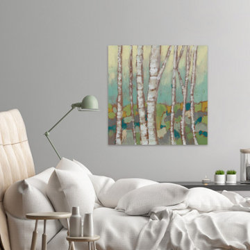"Kaleidoscope Birches II" Painting Print on Wrapped Canvas