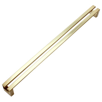 Dowell Series 3137 Handles, 320mm/12.6" CTC, 3-Pack, Brushed Brass