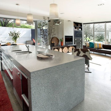 Concrete/wooden homes