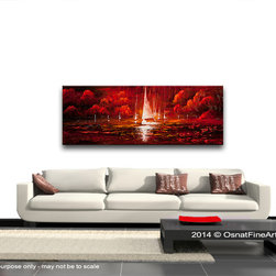 abstract sailboats paintings - Paintings