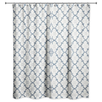 Rustic Tile Pattern 2 71x74 Shower Curtain