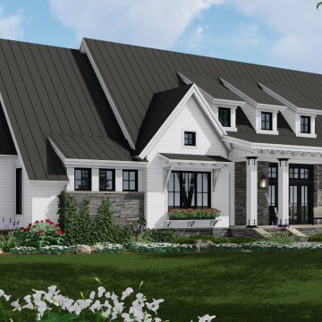 Ariana Marie Ranch House Plan Front