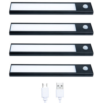 4 Packs LED Closet Light, Brightness and Color Temperature Adjustable, 62-LED