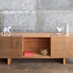 MASHstudios | LAXseries 3X Shelf with Copper Covers - Entertainment Centers And Tv Stands