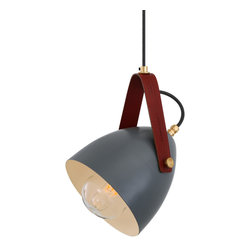 LAMBETH PENDANT WITH RESCUED FIRE-HOSE STRAP IP65 - Pendant Lighting