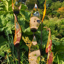 Glass garden sculpture