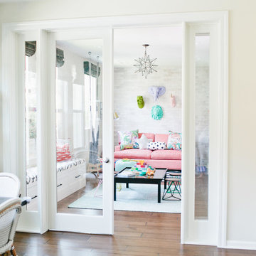White Faux Taxidermy | Living Room