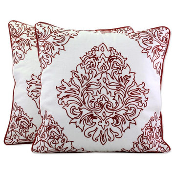 Abstract Beauty, Cotton Cushion Covers, India, Set of 2