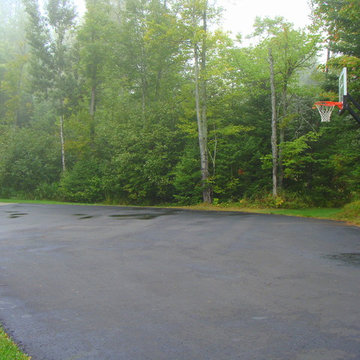 Michael M's Pro Dunk Silver Basketball System on a 44x33 in Cloquet, MN