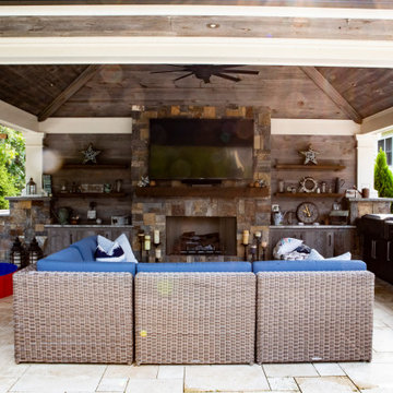An Outdoor Oasis with Rustic Charm