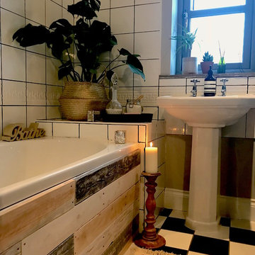 Upcycled Bathroom on a Budget