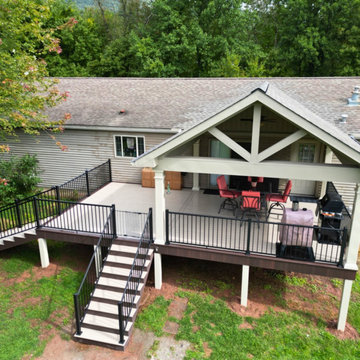 Rebuilt wood deck