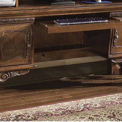 AICO Furniture - Eden 66" W Credenza in Amaretto - 60206 - Fabric
