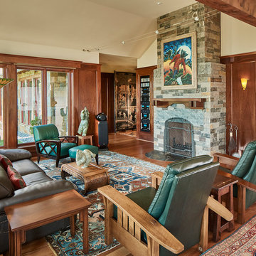 Custom Hill Country Home - Living Room