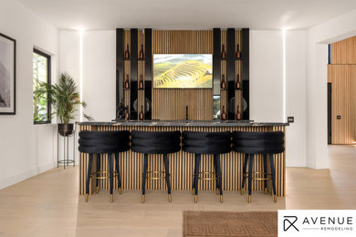 Example of a minimalist home bar design
