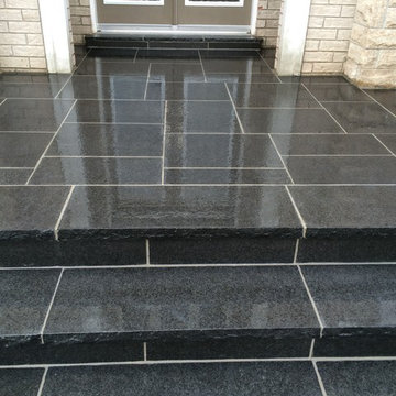Flagstone on front porch and steps in Newmarket