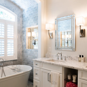 Stunning Barrel Ceiling in Charlotte bathroom