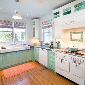 Salvaged-filled Vintage Kitchen