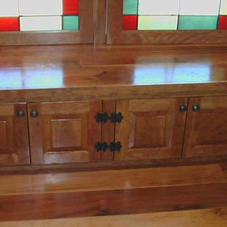 Walk-in closet window seat, cherry wood - Products
