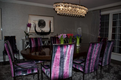 Inspiration for a dining room remodel in Cleveland