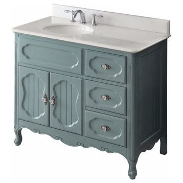 42" Victorian Cottage-Style Knoxville Bathroom Sink Vanity