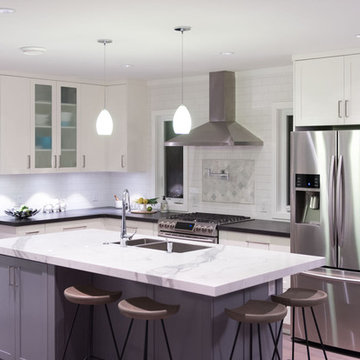 North Vancouver Renovation with a View. After Soft Furnishings, Accessories, and