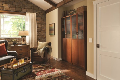 Living room - craftsman living room idea in Indianapolis