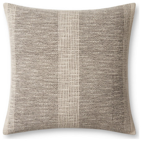 Angela Rose x Loloi Dusk Charcoal / Ivory 18'' x 18'' Cover Only Pillow