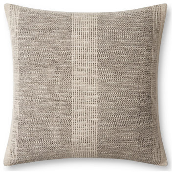 Angela Rose x Loloi Dusk Charcoal / Ivory 18'' x 18'' Cover Only Pillow