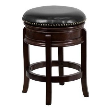 Flash Furniture 24'' Backless Cappuccino Wood Counter H Stool