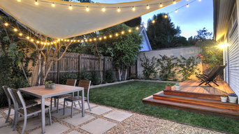 Patio, porch, sod & plantings - a backyard transformation