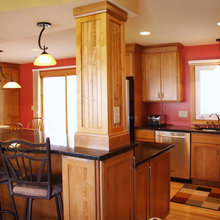 red kitchen