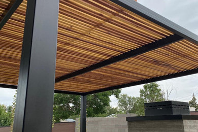 Inspiration for a contemporary patio remodel in Denver