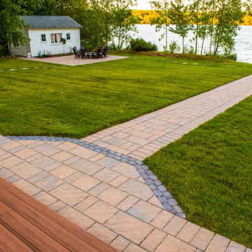 Maple Creek Lake Home- paver walkway